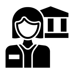 Curator Vector Glyph Icon Design