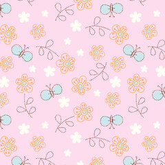 Cartoon children's clothing pattern