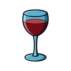 Wine Glass Vector Illustration