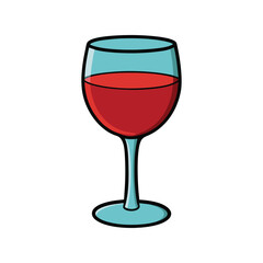 Wine Glass Vector Illustration