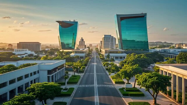 city ​​of Yamoussoukro Cote d Ivoire

