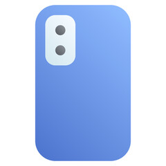 Smartphone camera. Editable vector icon, coloured.