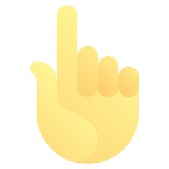 Obraz premium Sign language. Editable vector icon, coloured.