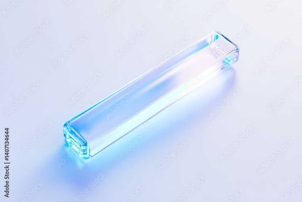 Poster futuristic progress bar with blue glow for digital design and interface development
