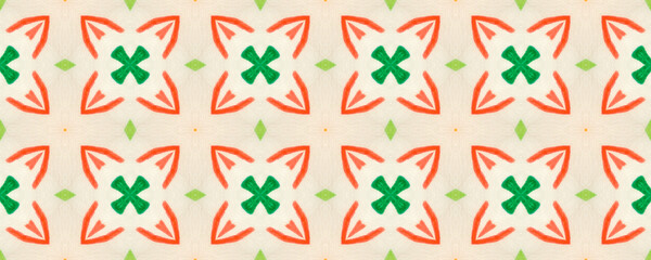 Ethnic Mosaic. Multi Dots Painted. Distorted