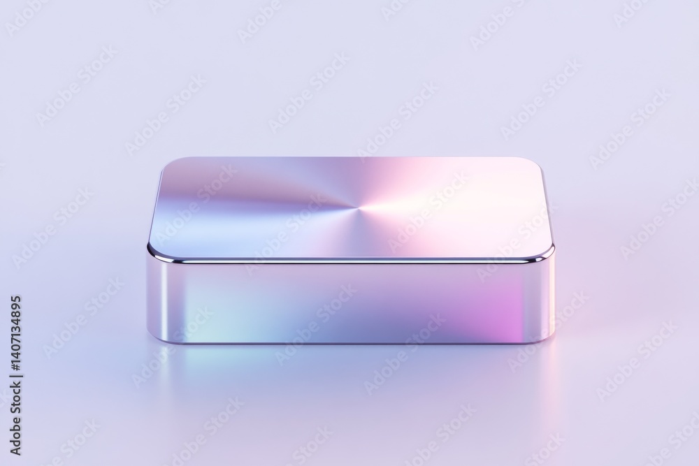 Poster modern metallic slider design with subtle gradient reflection for innovative ui concepts