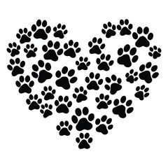 Animal Paw Print Digital Illustration

