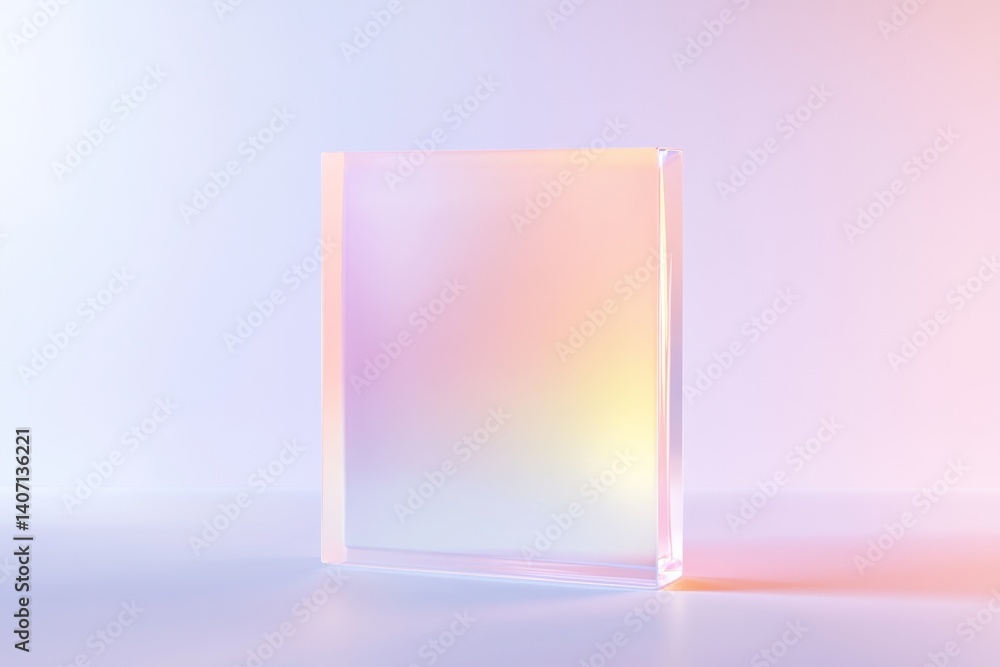 Poster abstract gradient placeholder icon with soft pastel tones for modern design projects