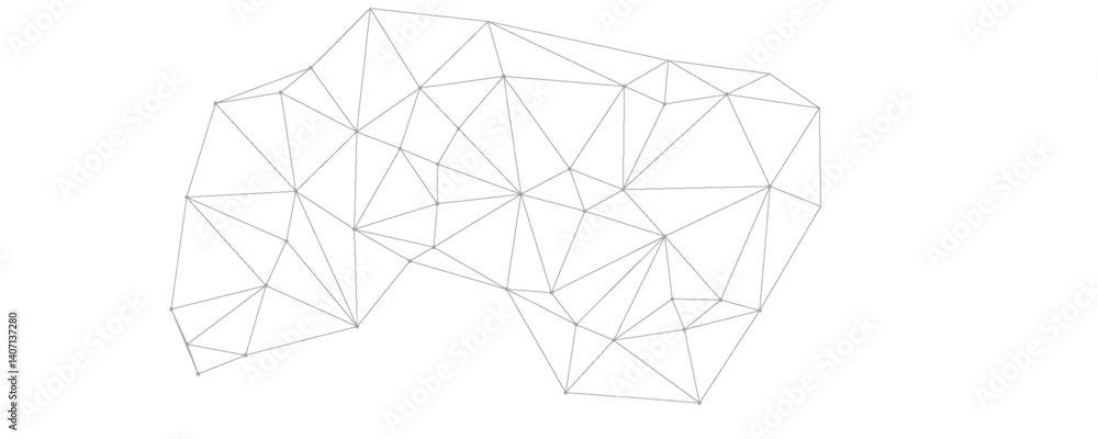 Poster abstract black white triangle. geometric line texture background. polygon pattern. retro styled conc
