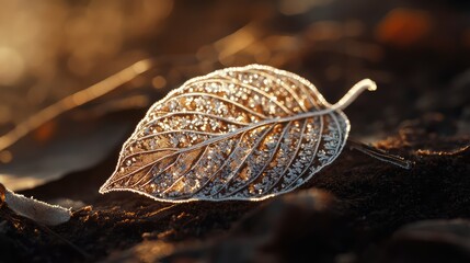 Obraz premium ethereal leaf beauty