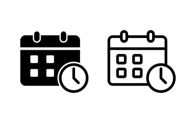 Calendar icon vector illustration. Calender sign and symbol. Schedule icon symbol