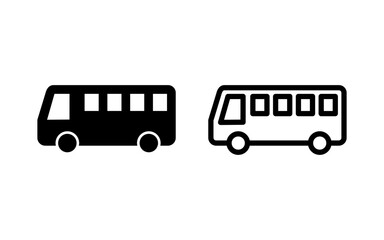 Bus icon vector illustration. bus sign and symbol. transport symbol