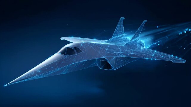 Sleek Futuristic Aircraft Design
