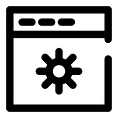 web and seo dashed line icon