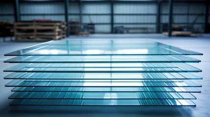 Obraz premium polished stack of glass