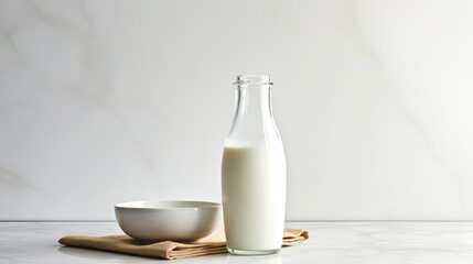 vintage milk on white