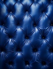 Fototapeta premium Elegant Blue Velvet Sofa Close-Up