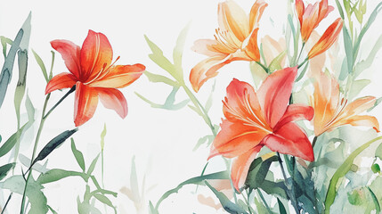 Elegant wedding invitation card background . Minimal hand painted watercolor botanical flowers texture template background. Design for wedding, vip cover, poster, rsvp moderncard.Valentine's Day