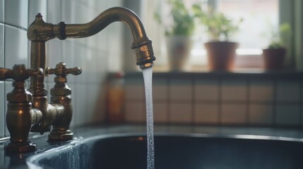 Plumber repairing a leaking pipe in a kitchen. Featuring plumbing work and leak repairs
