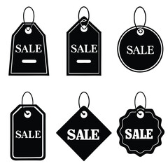 Sale tag illustration for retail business promotion with a discount offer