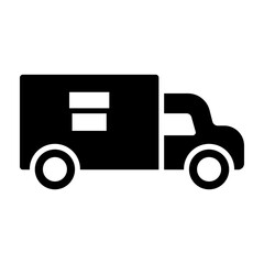Delivery Vector Glyph Icon Design