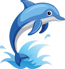 Fototapeta premium Dolphin jumping from water
