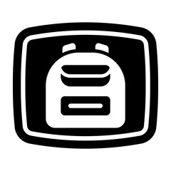 Inventory Bag Vector Glyph Icon Design