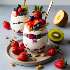 yogurt with berries