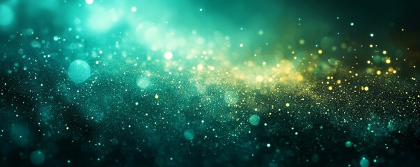 Dark green blue glowing grainy gradient background noise texture backdrop webpage header banner design