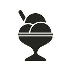 Obraz premium ice cream flat vector icon