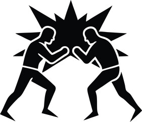 fight vector icon.