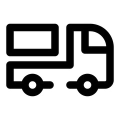 shipping and delivery dashed line icon