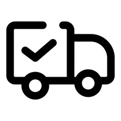 shipping and delivery dashed line icon