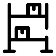 shipping and delivery dashed line icon