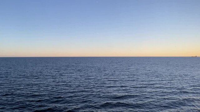 Open ocean view with gentle waves