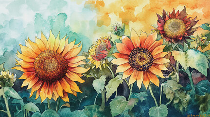 Elegant wedding invitation card background . Minimal hand painted watercolor botanical flowers texture template background. Design for wedding, vip cover, poster, rsvp moderncard.Valentine's Day