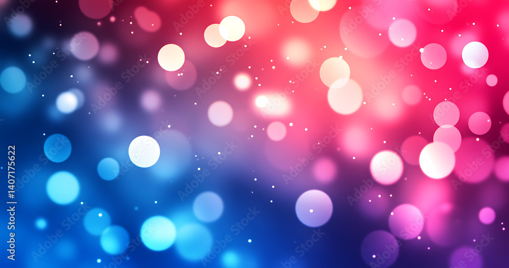 Poster abstract colorful blurred bokeh lights on gradient background