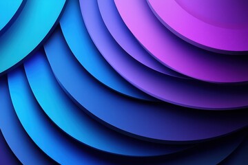 Abstract blue and purple gradient overlapping circular shapes in modern style