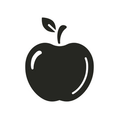 Apple fruit flat vector icon