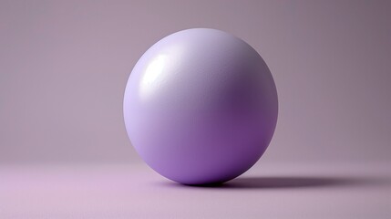 Fototapeta premium Spherical Object in Soft Purple Tones on a Minimalist Neutral Background
