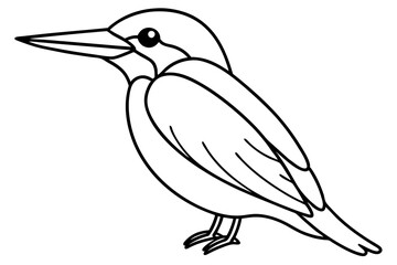 Obraz premium Minimalist Kingfisher