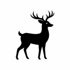 deer silhouette vector illustration