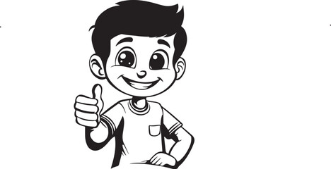 boy giving thumbs up