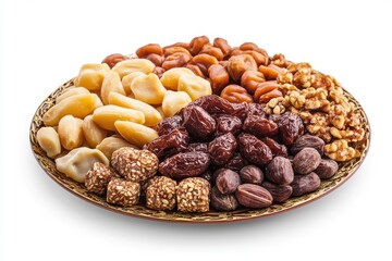 3D Suhoor Meal Isolated and White Background