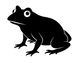 Frog Silhouette Vector Design, Frog SVG, Frog Icon