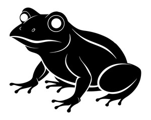 Frog Silhouette Vector Design, Frog SVG, Frog Icon