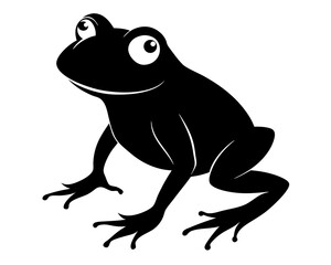 Frog Silhouette Vector Design, Frog SVG, Frog Icon