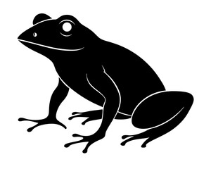 Frog Silhouette Vector Design, Frog SVG, Frog Icon