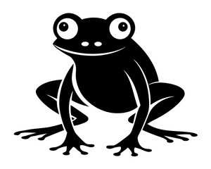 Frog Silhouette Vector Design, Frog SVG, Frog Icon