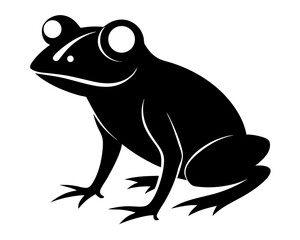 Frog Silhouette Vector Design, Frog SVG, Frog Icon